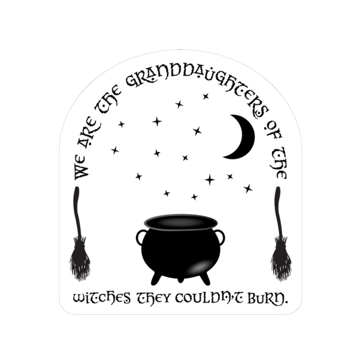 Feminist Witchy Sticker - Granddaughters of the Witches Halloween