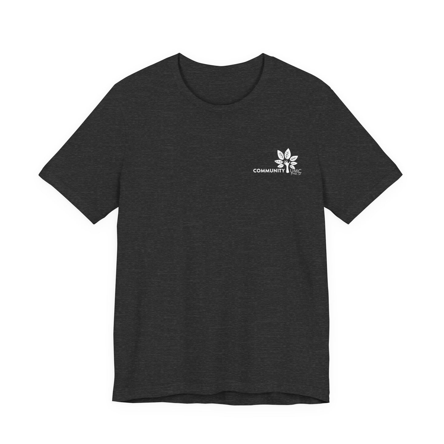 Young, Scrappy, and Churchy Tee for Community UMC of Krum - Unisex Jersey Short Sleeve