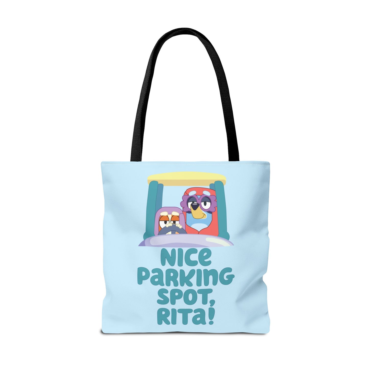 Bluey Tote Bag – “Nice Parking Spot, Rita” with Grannies
