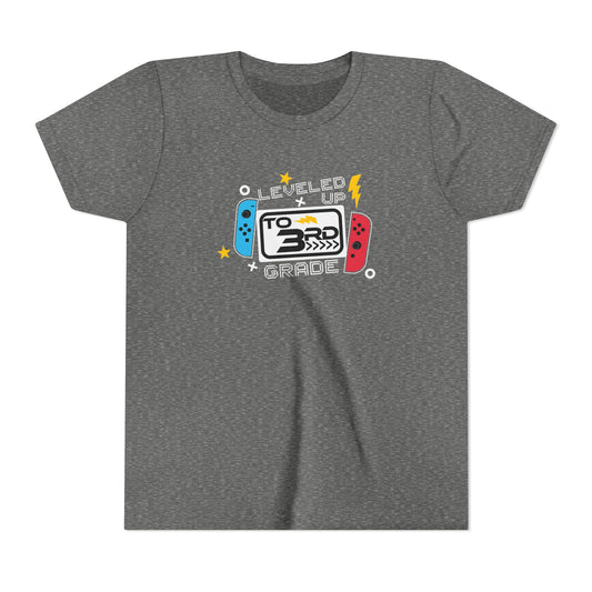 Leveled Up to 3rd Grade Youth Tee