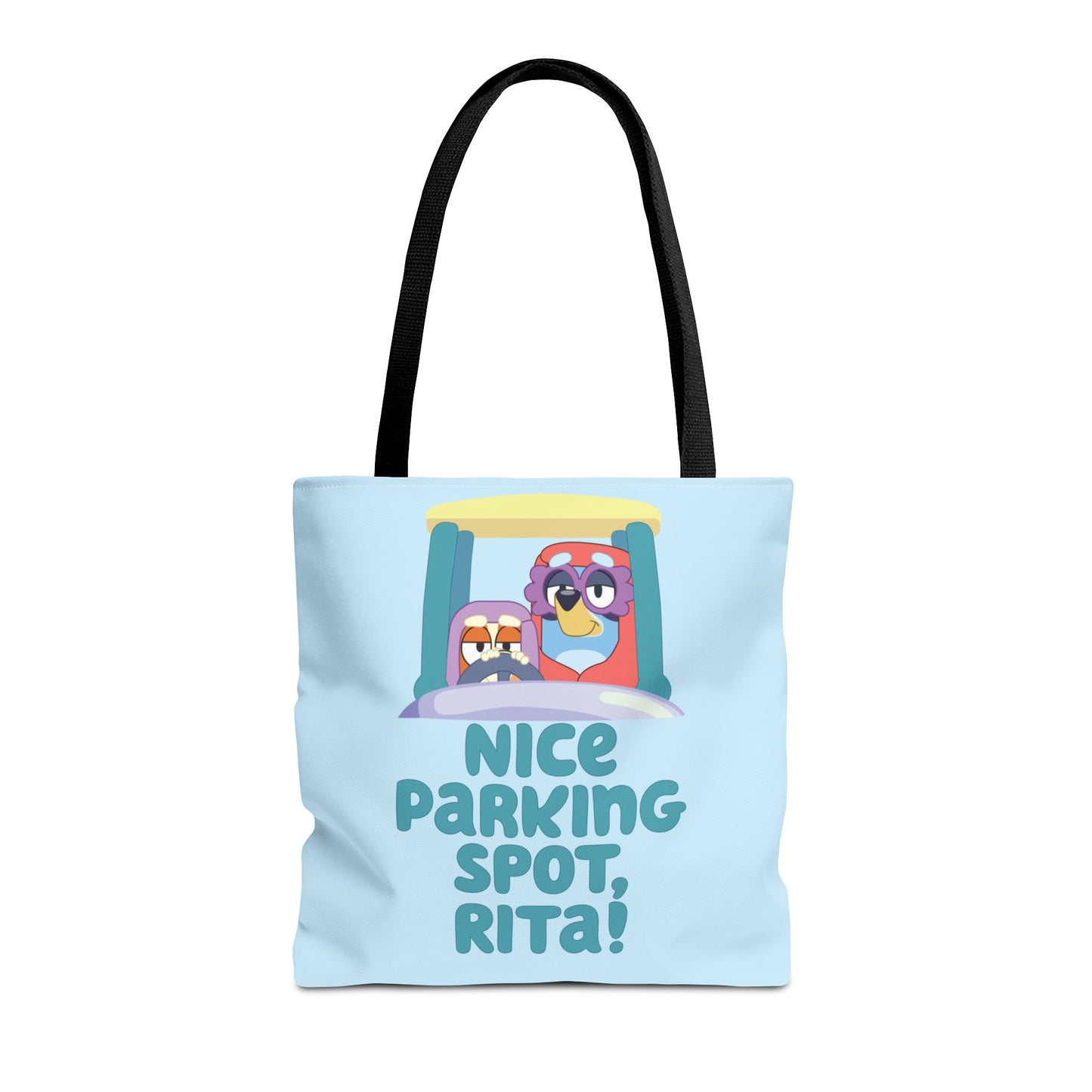 Bluey Tote Bag – “Nice Parking Spot, Rita” with Grannies