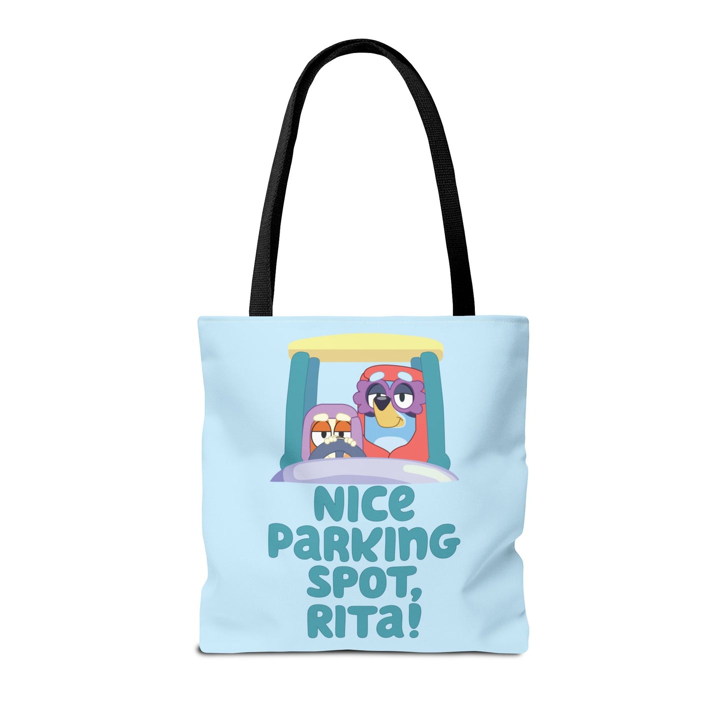 Bluey Tote Bag – “Nice Parking Spot, Rita” with Grannies