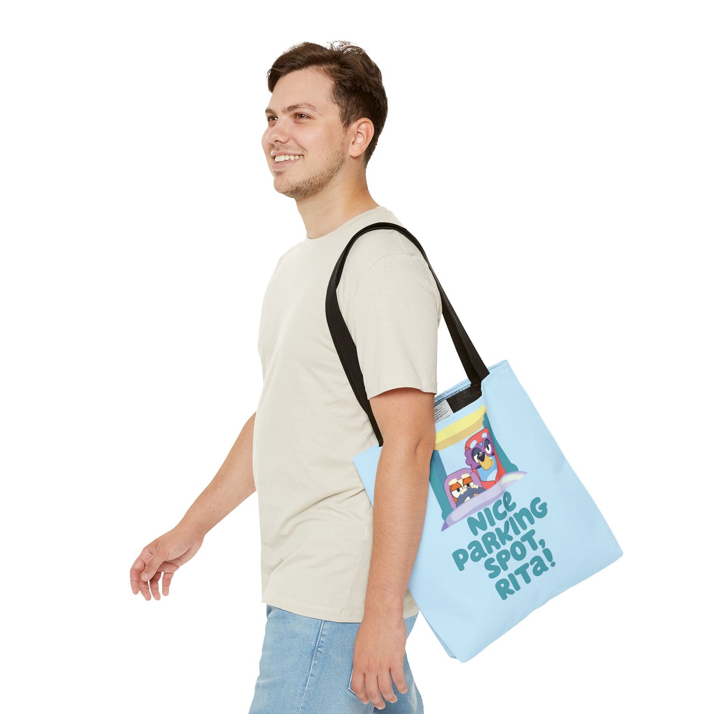 Bluey Tote Bag – “Nice Parking Spot, Rita” with Grannies