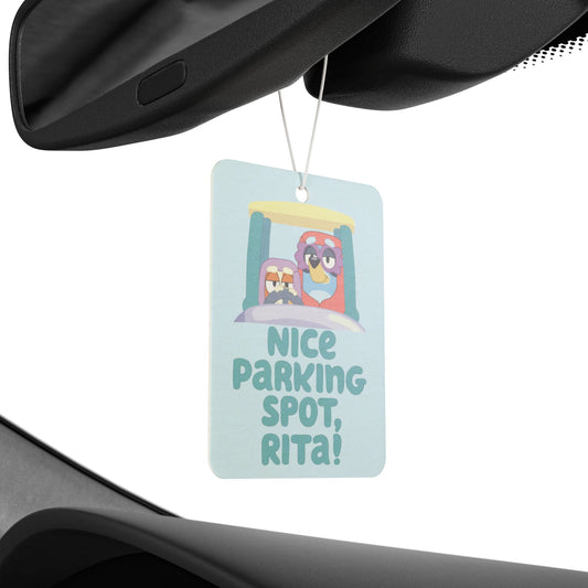 “Nice Parking Spot, Rita” Car Air Freshener – Bluey Grannies