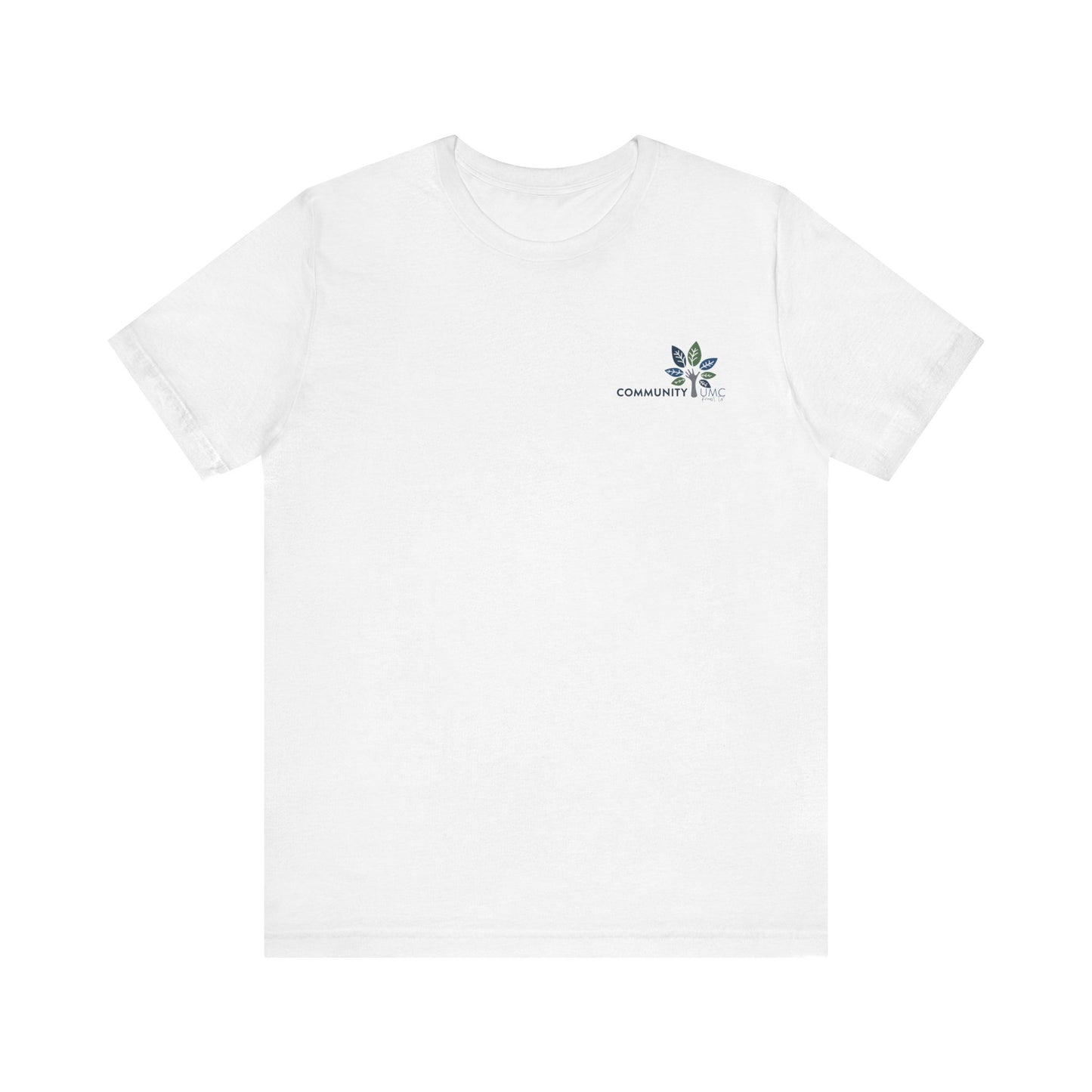 Young, Scrappy, and Churchy Tee for Community UMC of Krum - Unisex Jersey Short Sleeve