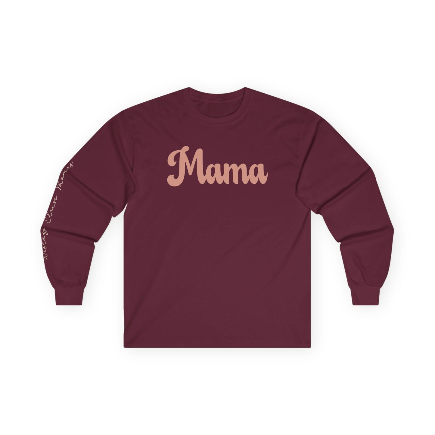 Boho Mama Personalized Long Sleeve Tee – Custom Names Family Shirt