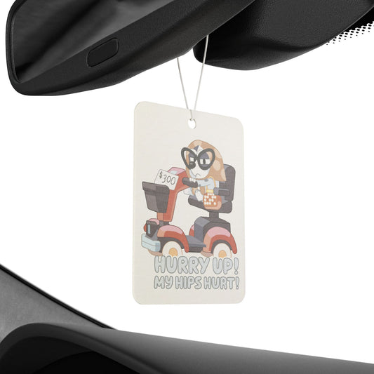 Muffin Granny Car Air Freshener – “Hurry Up, My Hips Hurt”