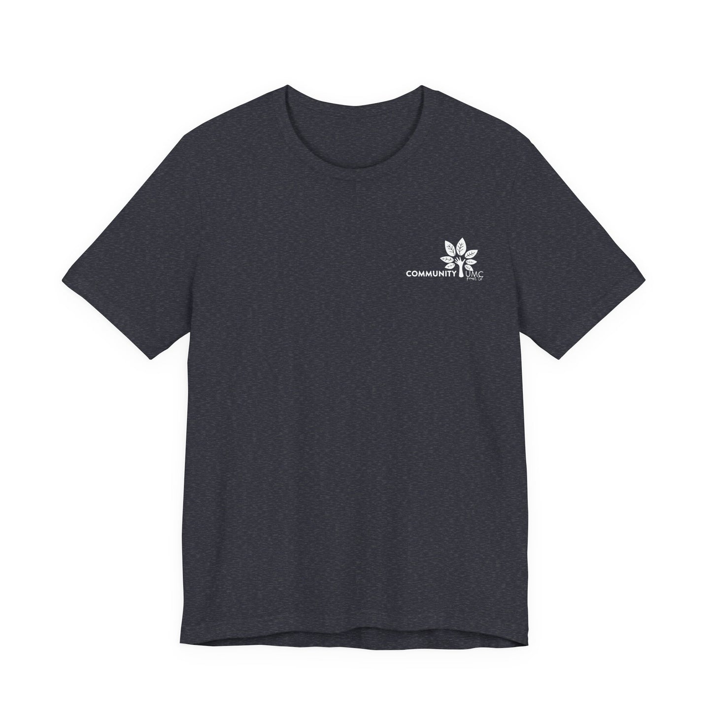 Young, Scrappy, and Churchy Tee for Community UMC of Krum - Unisex Jersey Short Sleeve