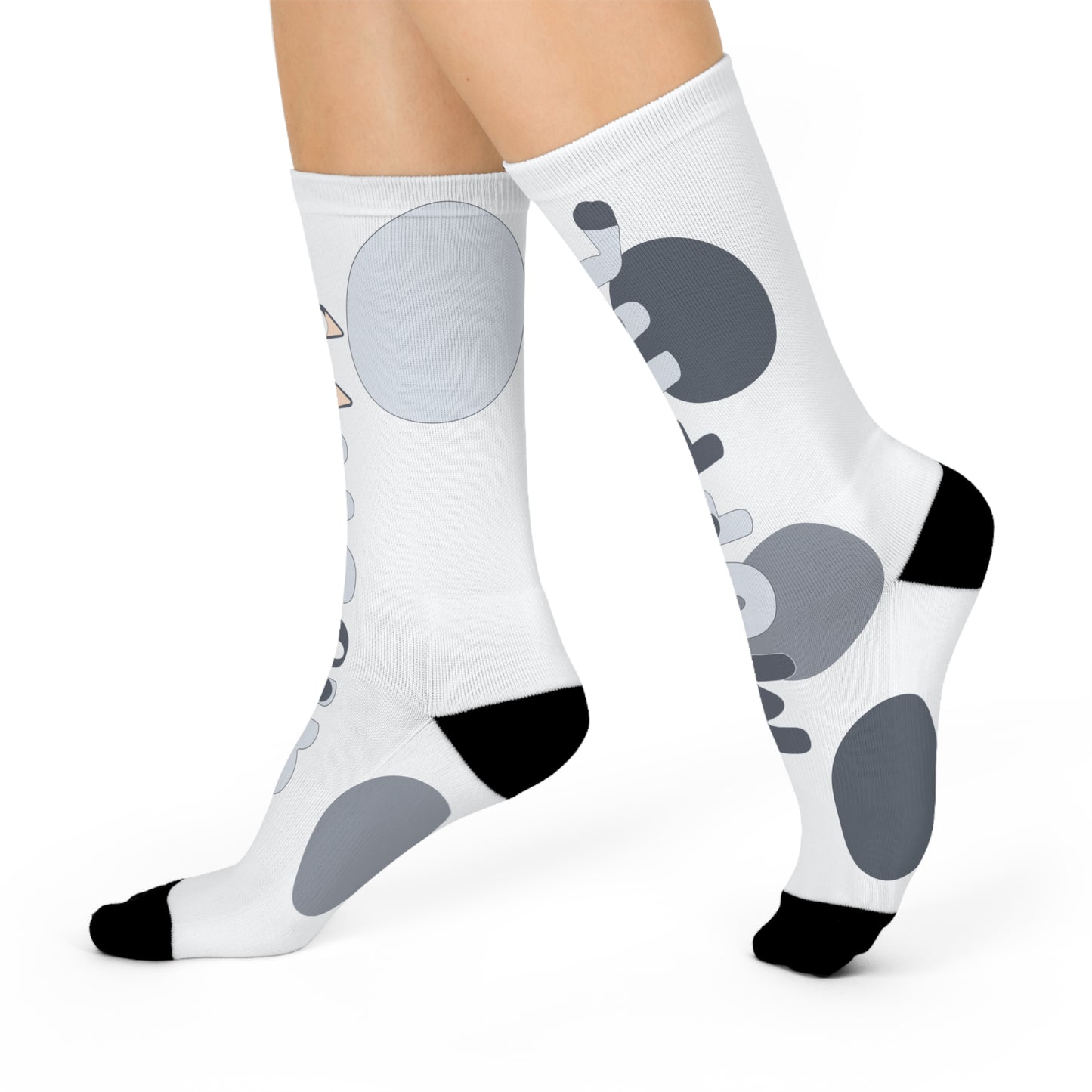 Bluey-Inspired Cartoon Crew Socks – Cute Muffin Design