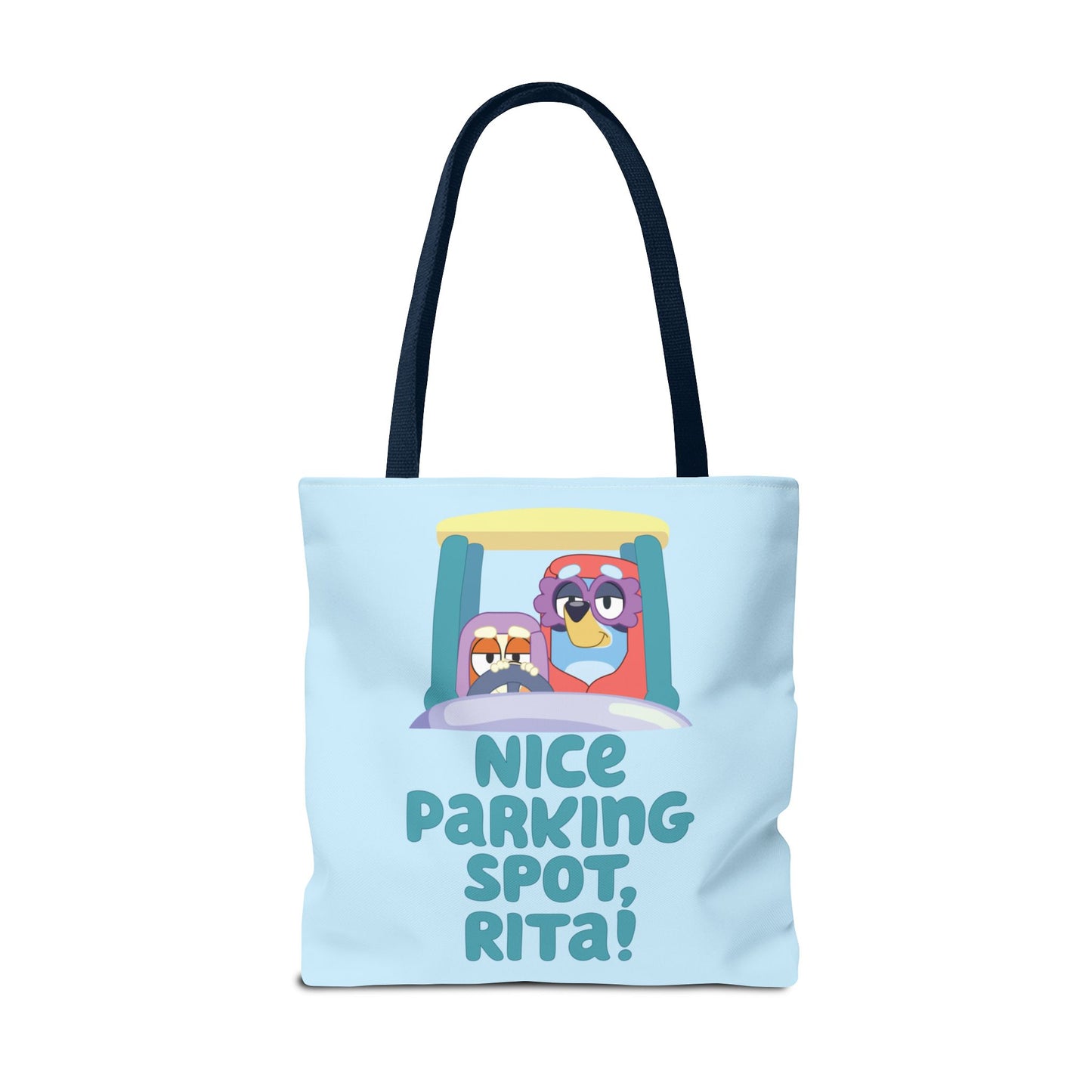 Bluey Tote Bag – “Nice Parking Spot, Rita” with Grannies