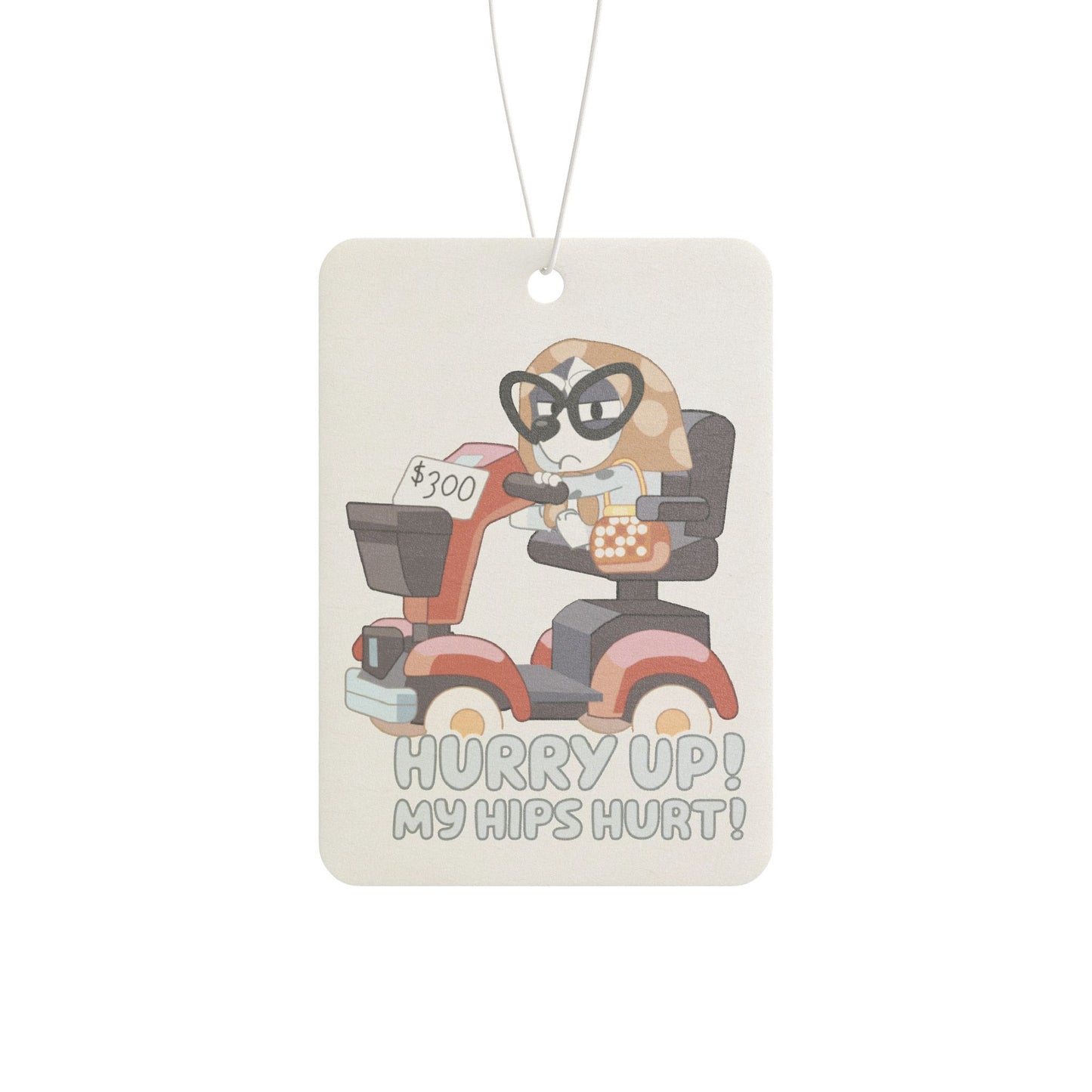 Muffin Granny Car Air Freshener – “Hurry Up, My Hips Hurt”