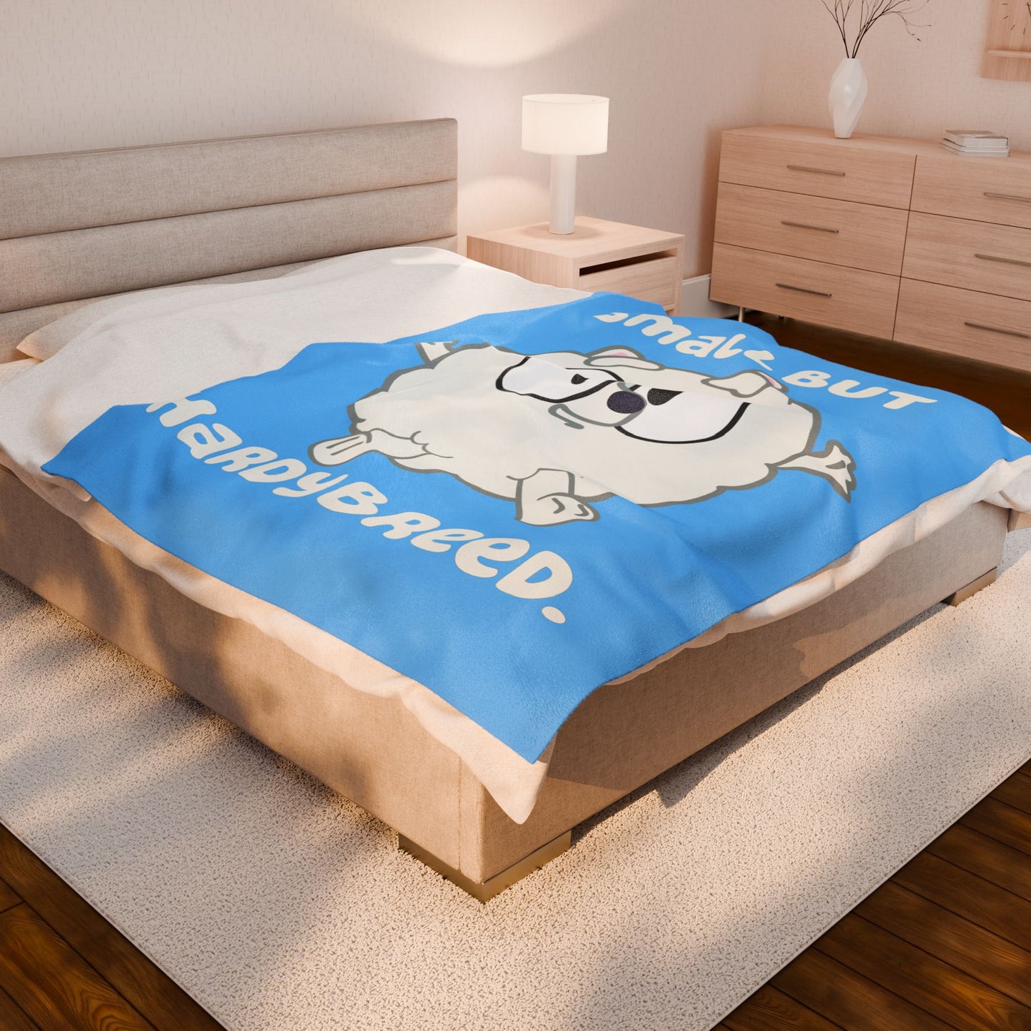 Bluey Pom Pom Plush Blanket – Small But Hardy Breed Cozy Throw