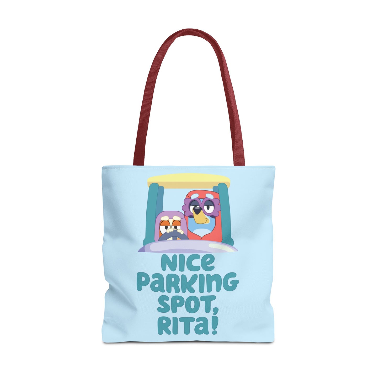 Bluey Tote Bag – “Nice Parking Spot, Rita” with Grannies