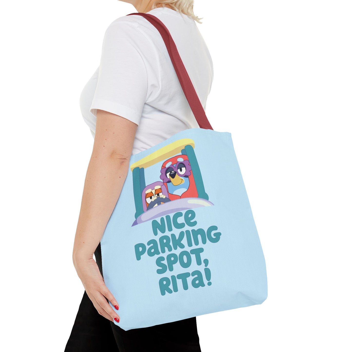 Bluey Tote Bag – “Nice Parking Spot, Rita” with Grannies