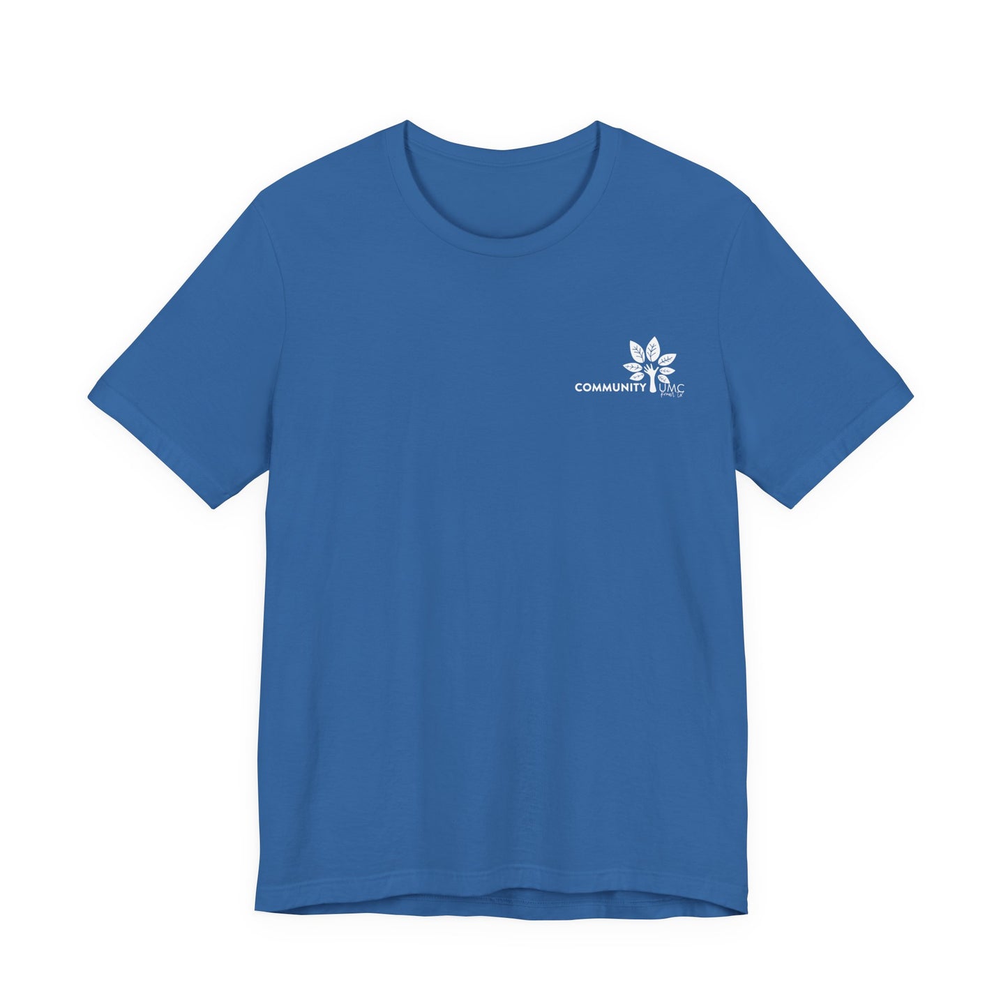 Young, Scrappy, and Churchy Tee for Community UMC of Krum - Unisex Jersey Short Sleeve