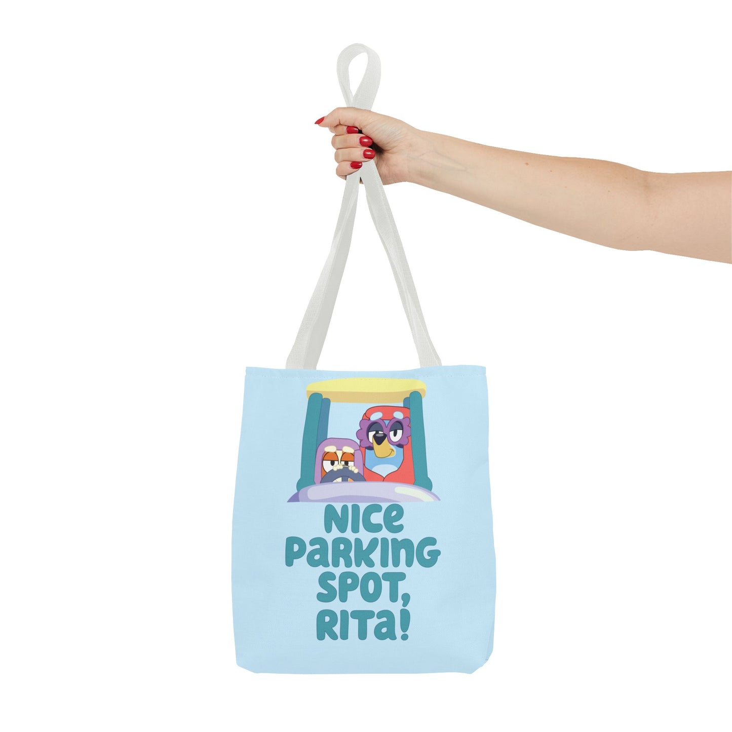 Bluey Tote Bag – “Nice Parking Spot, Rita” with Grannies