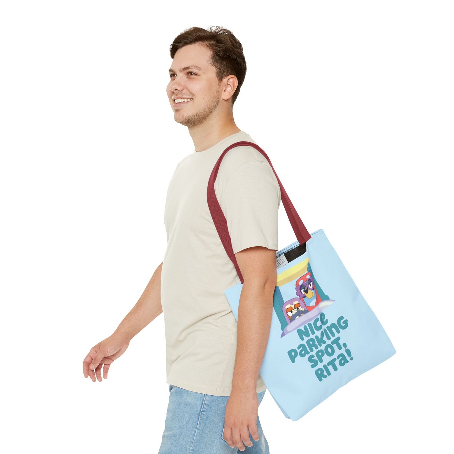 Bluey Tote Bag – “Nice Parking Spot, Rita” with Grannies