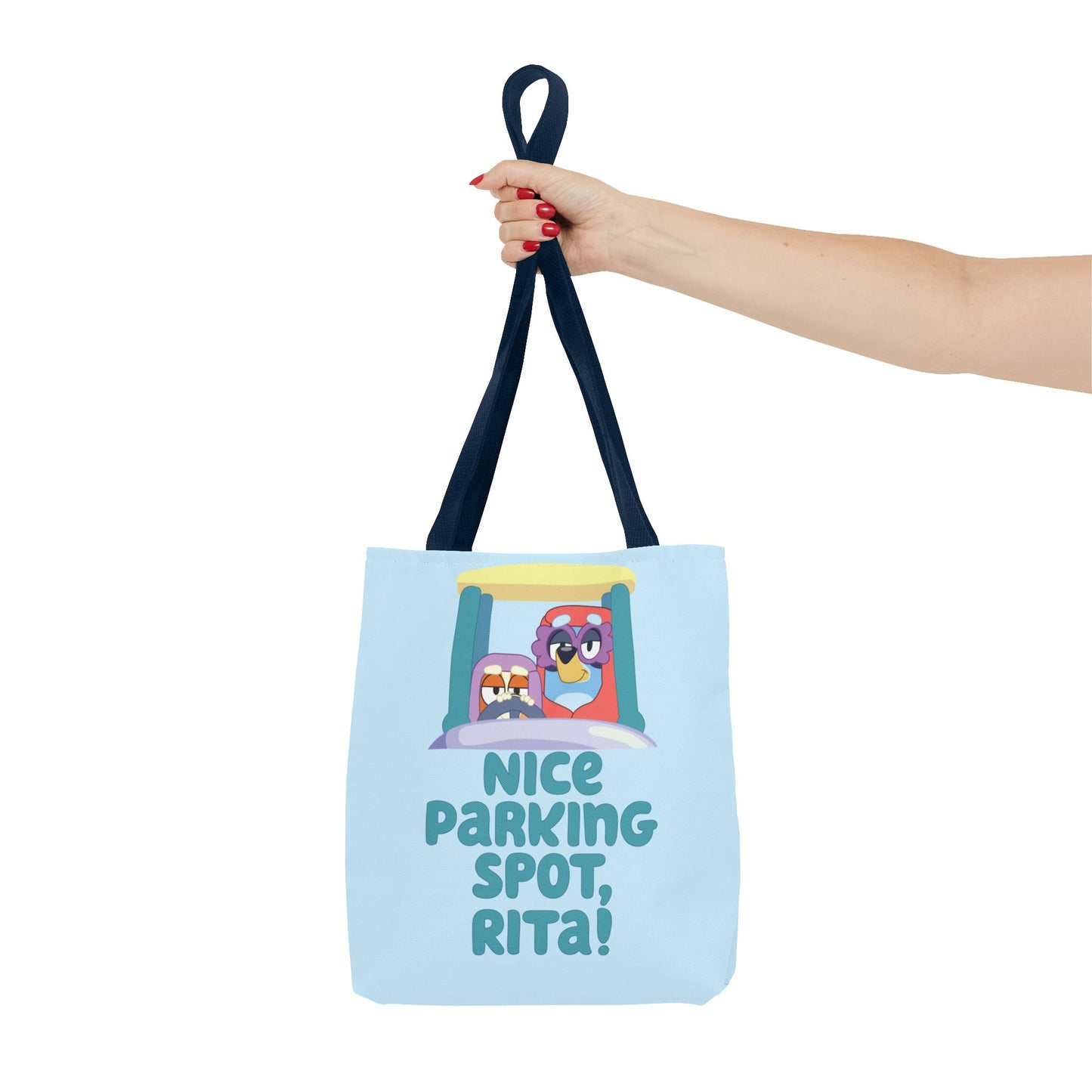 Bluey Tote Bag – “Nice Parking Spot, Rita” with Grannies