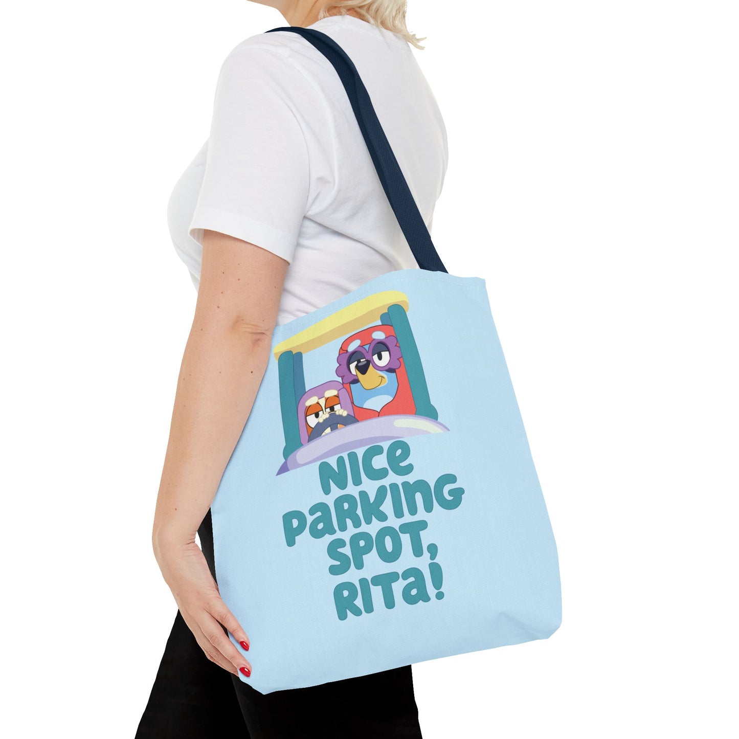 Bluey Tote Bag – “Nice Parking Spot, Rita” with Grannies