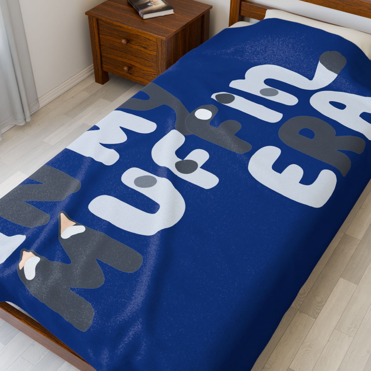 Bluey-Inspired Plush Blanket – “Muffin Era” Snuggle Throw
