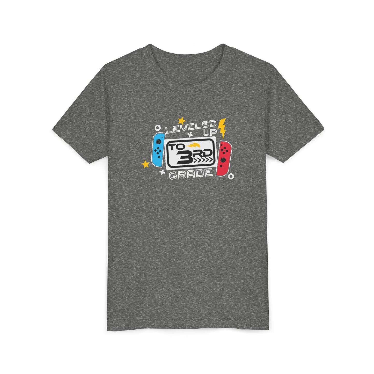 Leveled Up to 3rd Grade Youth Tee