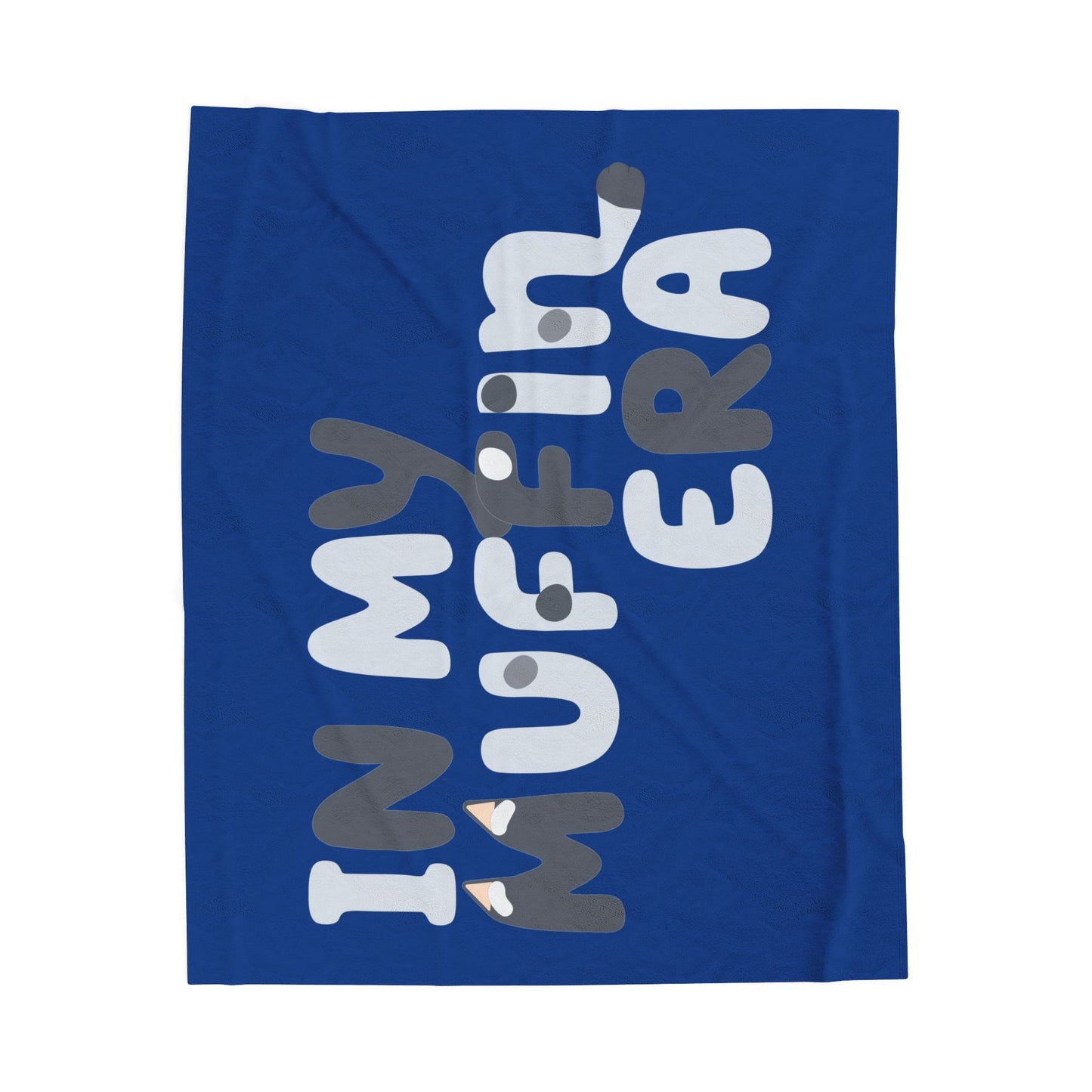 Bluey-Inspired Plush Blanket – “Muffin Era” Snuggle Throw