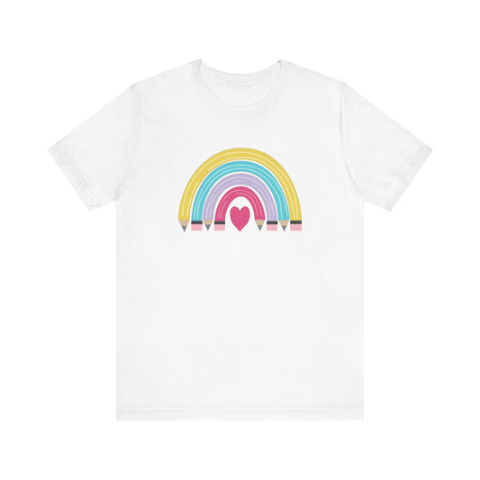 Rainbows, Hearts, and Pencils for back to school!
