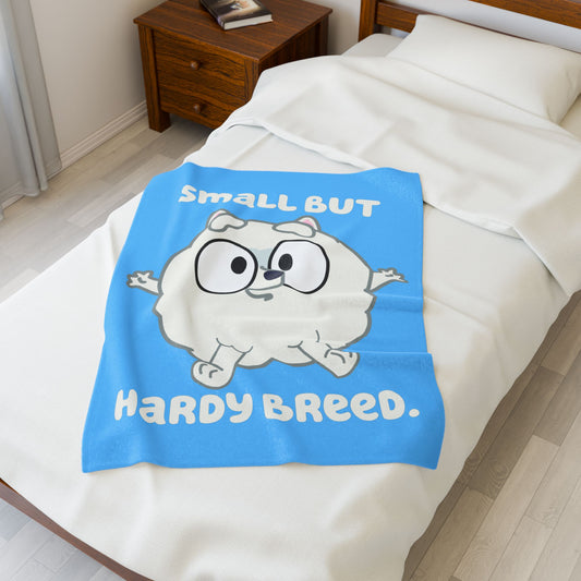 Bluey Pom Pom Plush Blanket – Small But Hardy Breed Cozy Throw