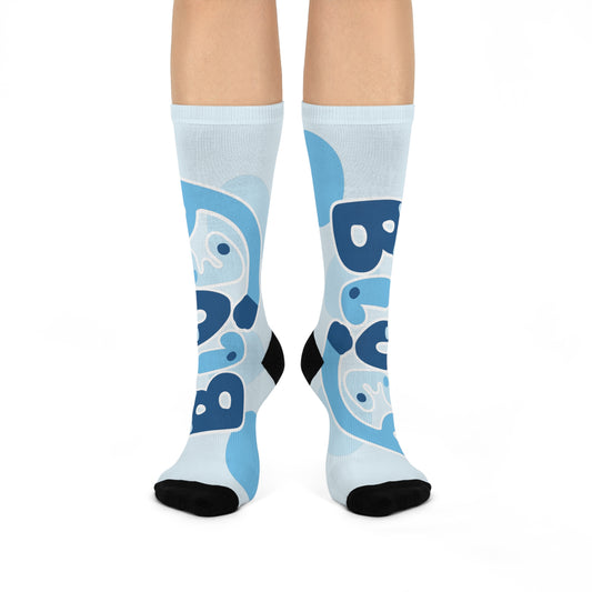 Bluey-Inspired Cartoon Crew Socks – Cute Bluey Design