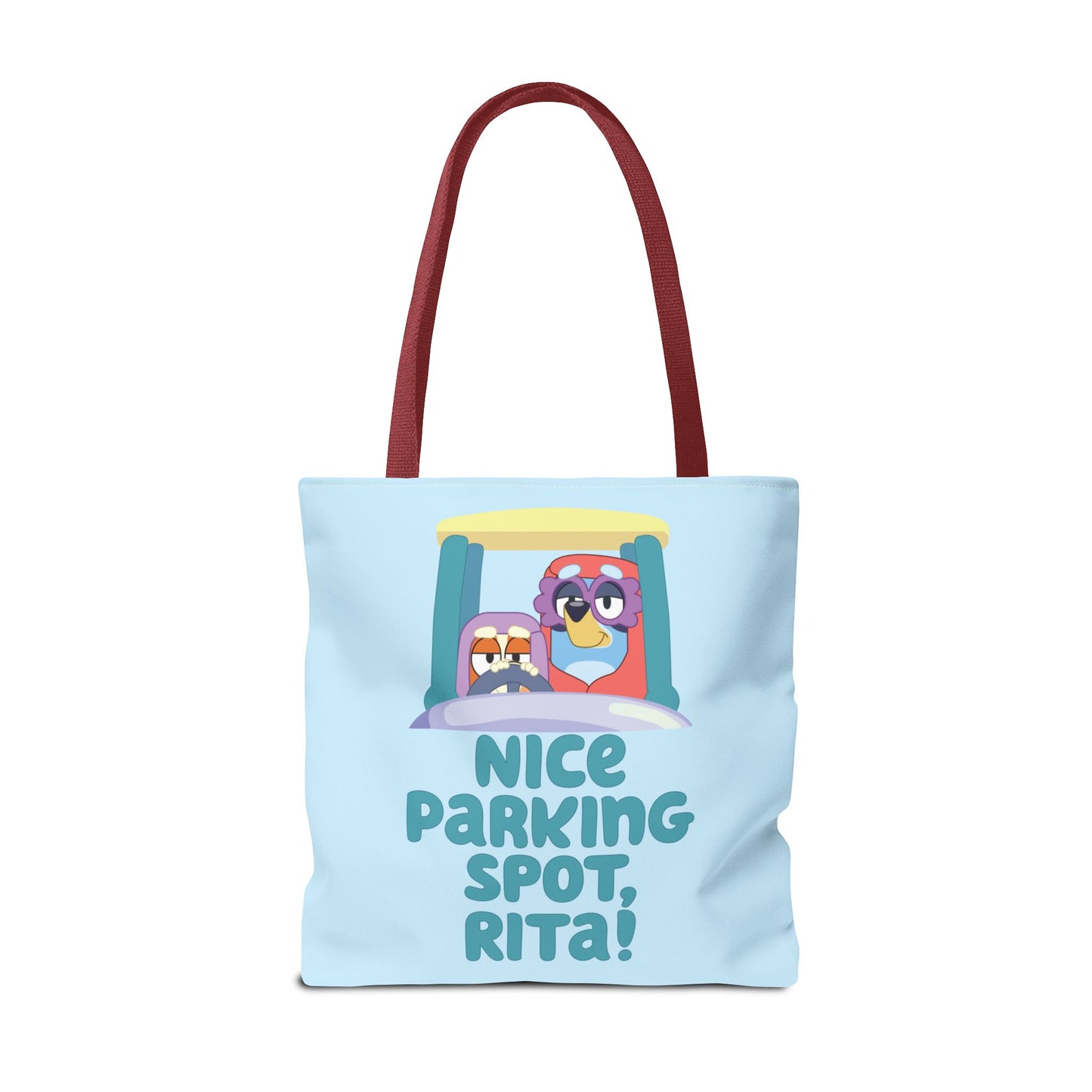 Bluey Tote Bag – “Nice Parking Spot, Rita” with Grannies