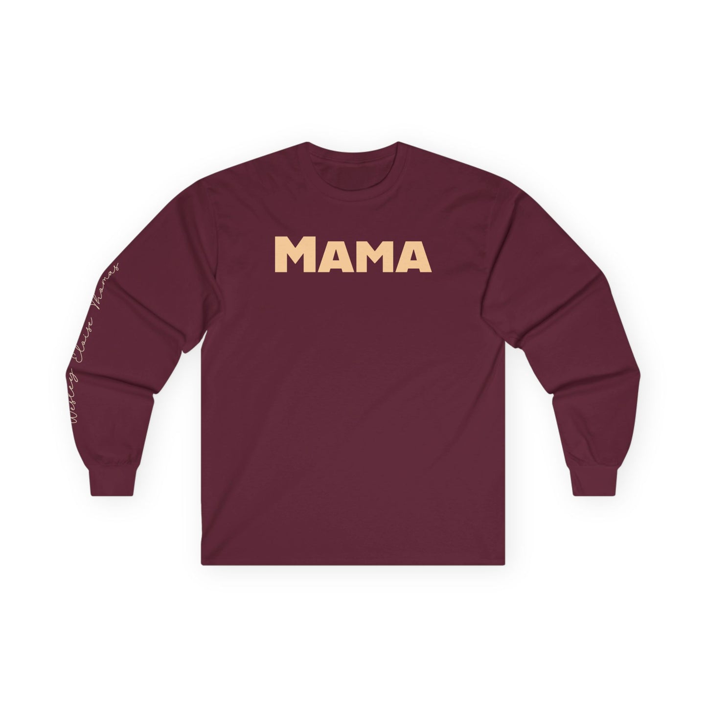 Boho Mama Personalized Long Sleeve Tee – Custom Names Family Shirt