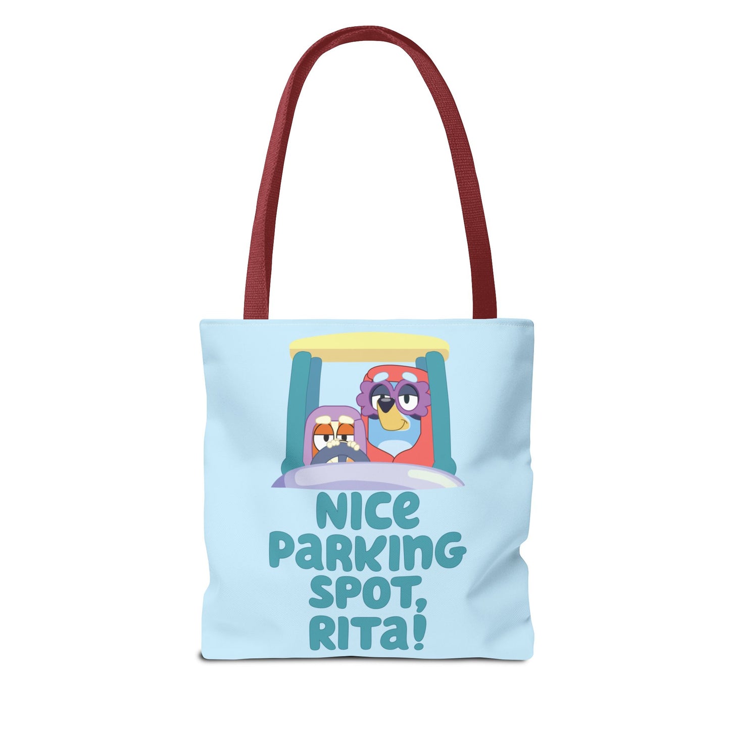 Bluey Tote Bag – “Nice Parking Spot, Rita” with Grannies