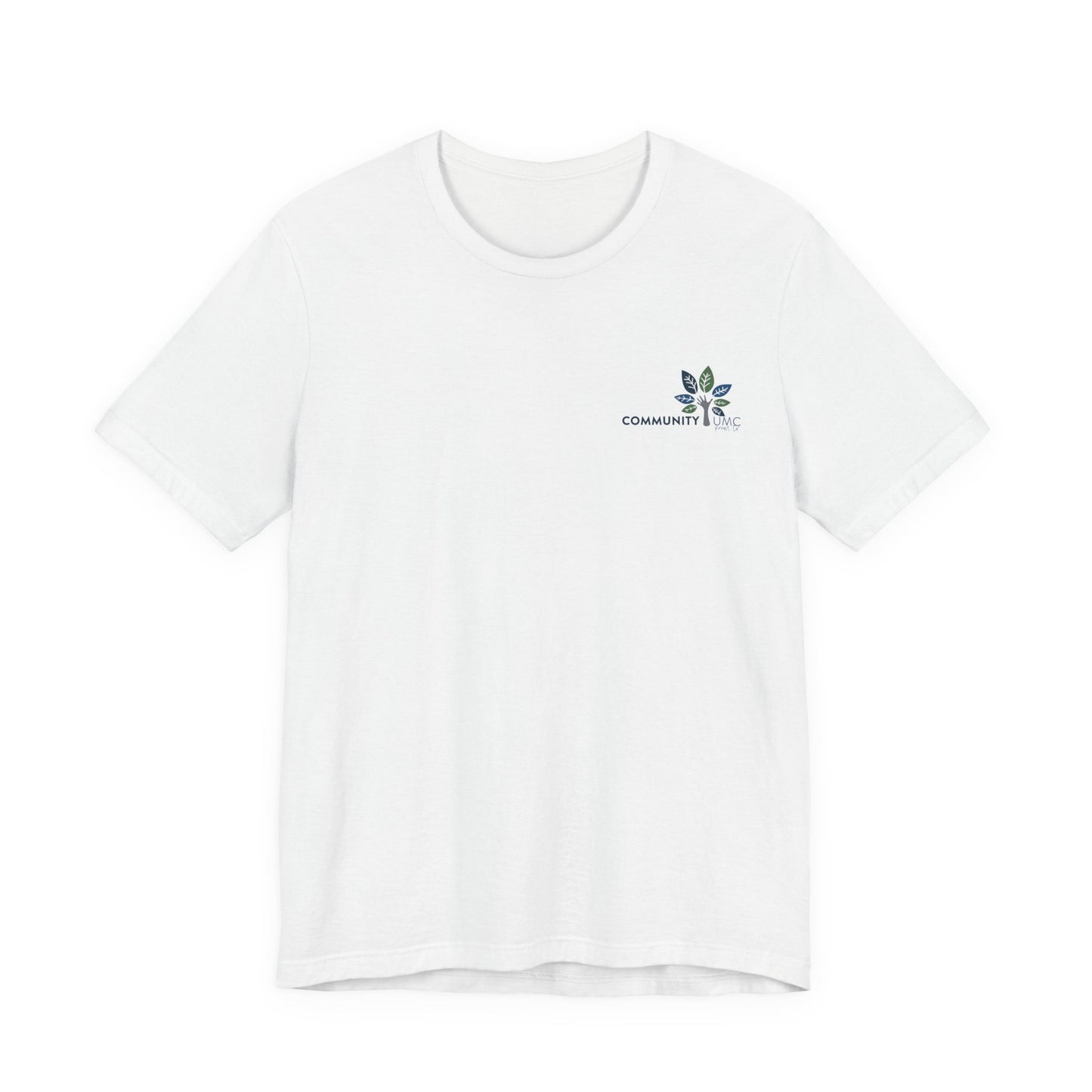 Young, Scrappy, and Churchy Tee for Community UMC of Krum - Unisex Jersey Short Sleeve