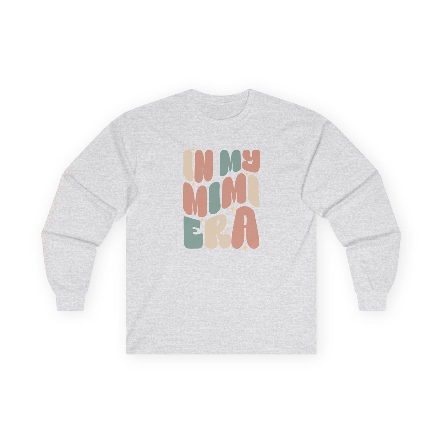 Personalized Long Sleeve Tee – Kids’ Names on Sleeve for Mimi