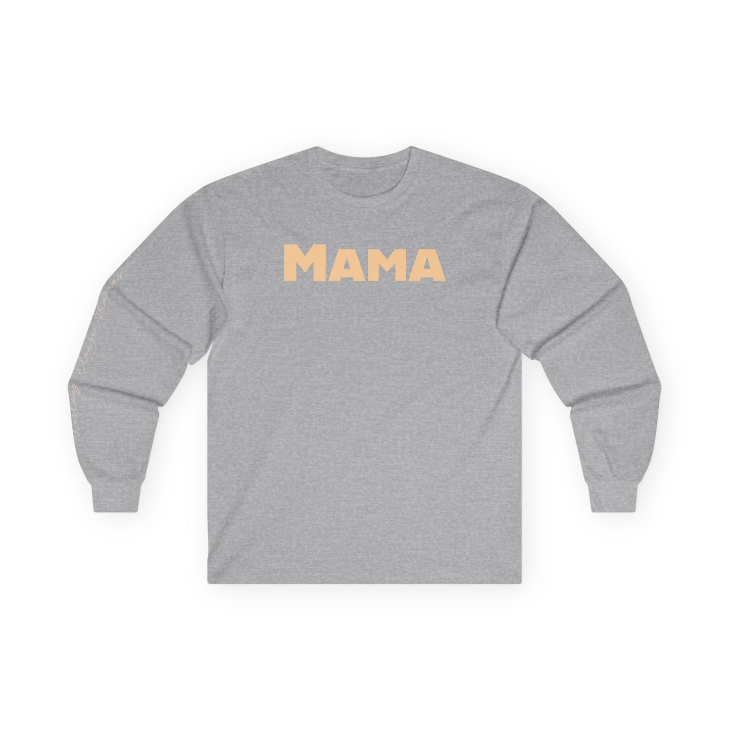 Boho Mama Personalized Long Sleeve Tee – Custom Names Family Shirt