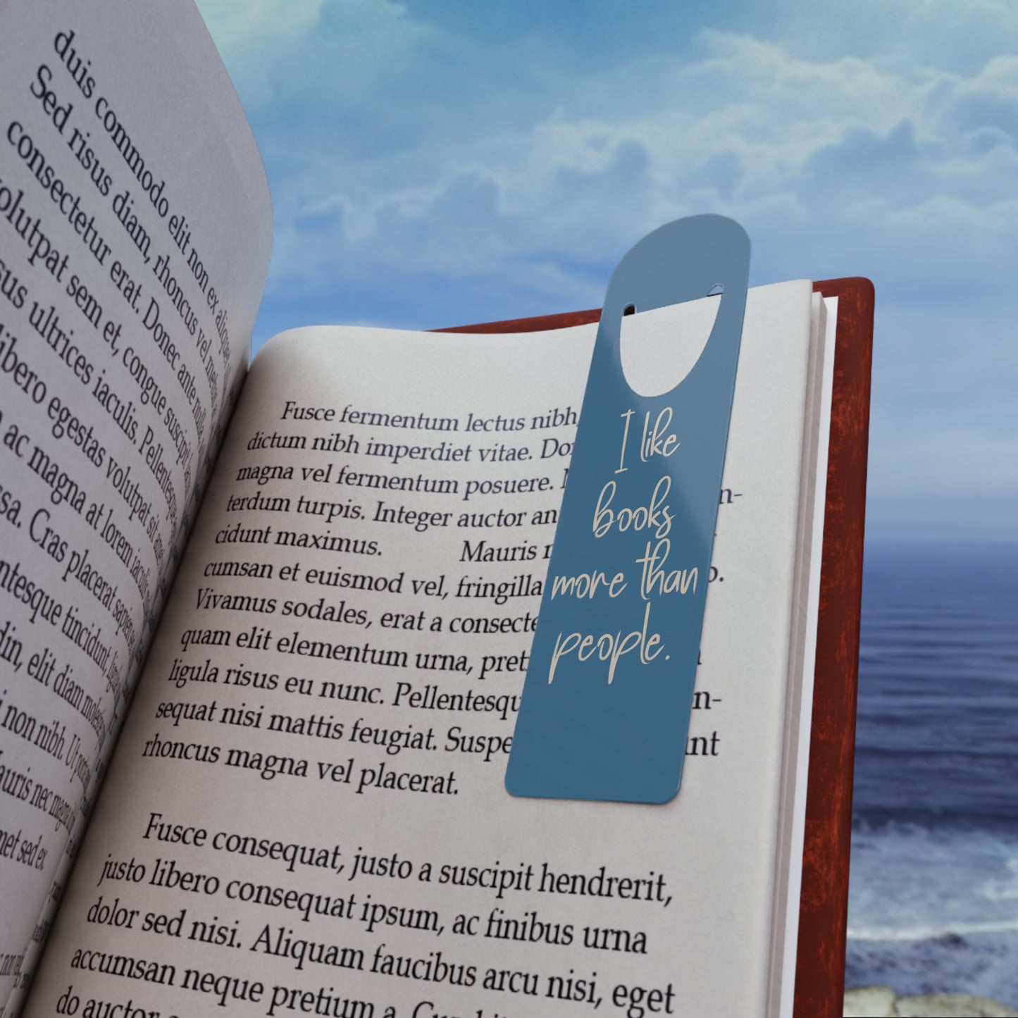 “I like books more than people.” Funny Literary Bookmark – Gift for Book Lovers