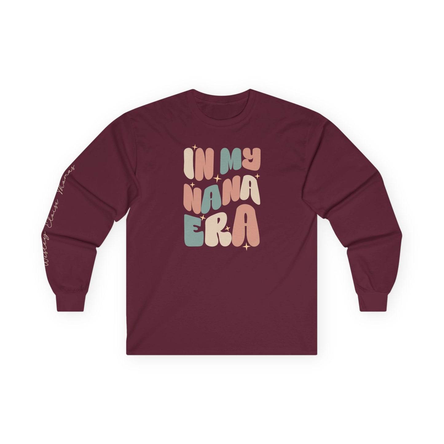 Nana Era Long Sleeve Tee – Personalized Vintage Vibes Grandma Gift
