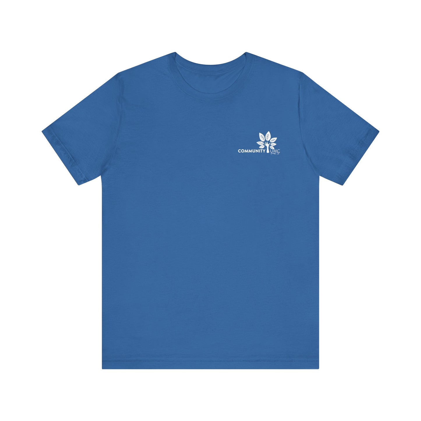 Young, Scrappy, and Churchy Tee for Community UMC of Krum - Unisex Jersey Short Sleeve