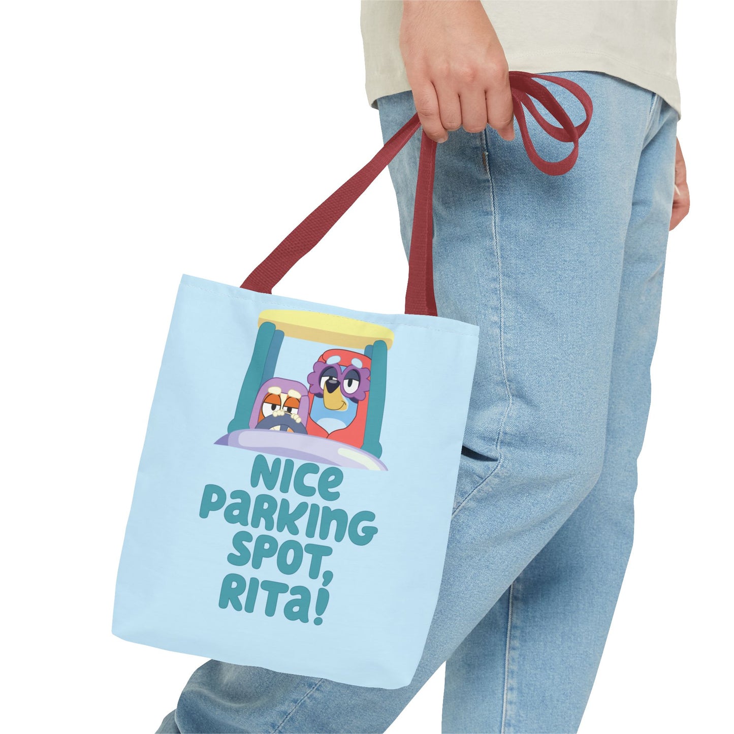 Bluey Tote Bag – “Nice Parking Spot, Rita” with Grannies