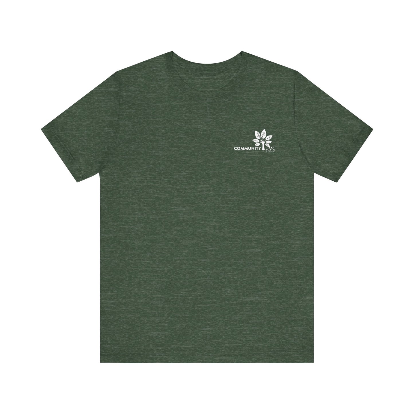 Young, Scrappy, and Churchy Tee for Community UMC of Krum - Unisex Jersey Short Sleeve