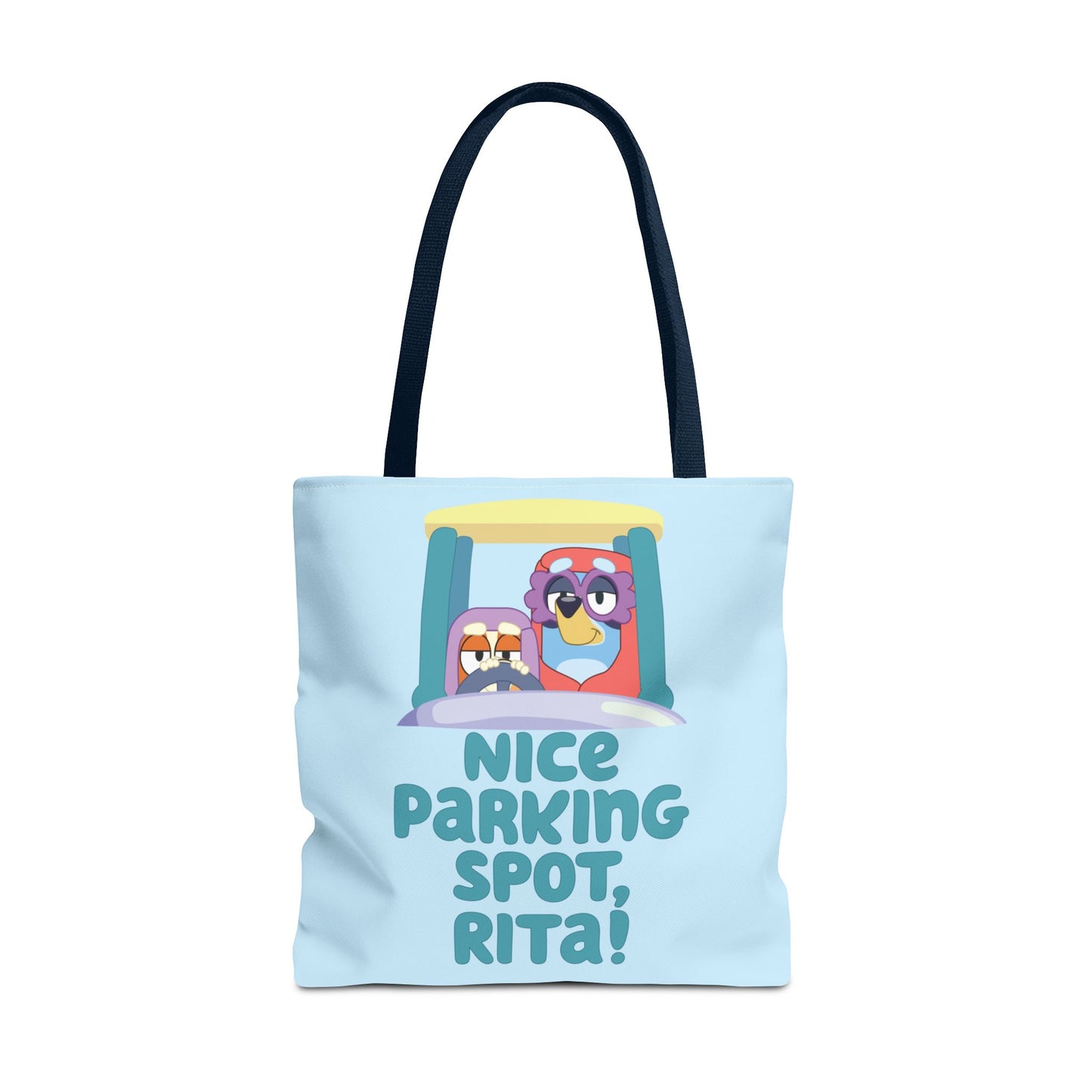 Bluey Tote Bag – “Nice Parking Spot, Rita” with Grannies