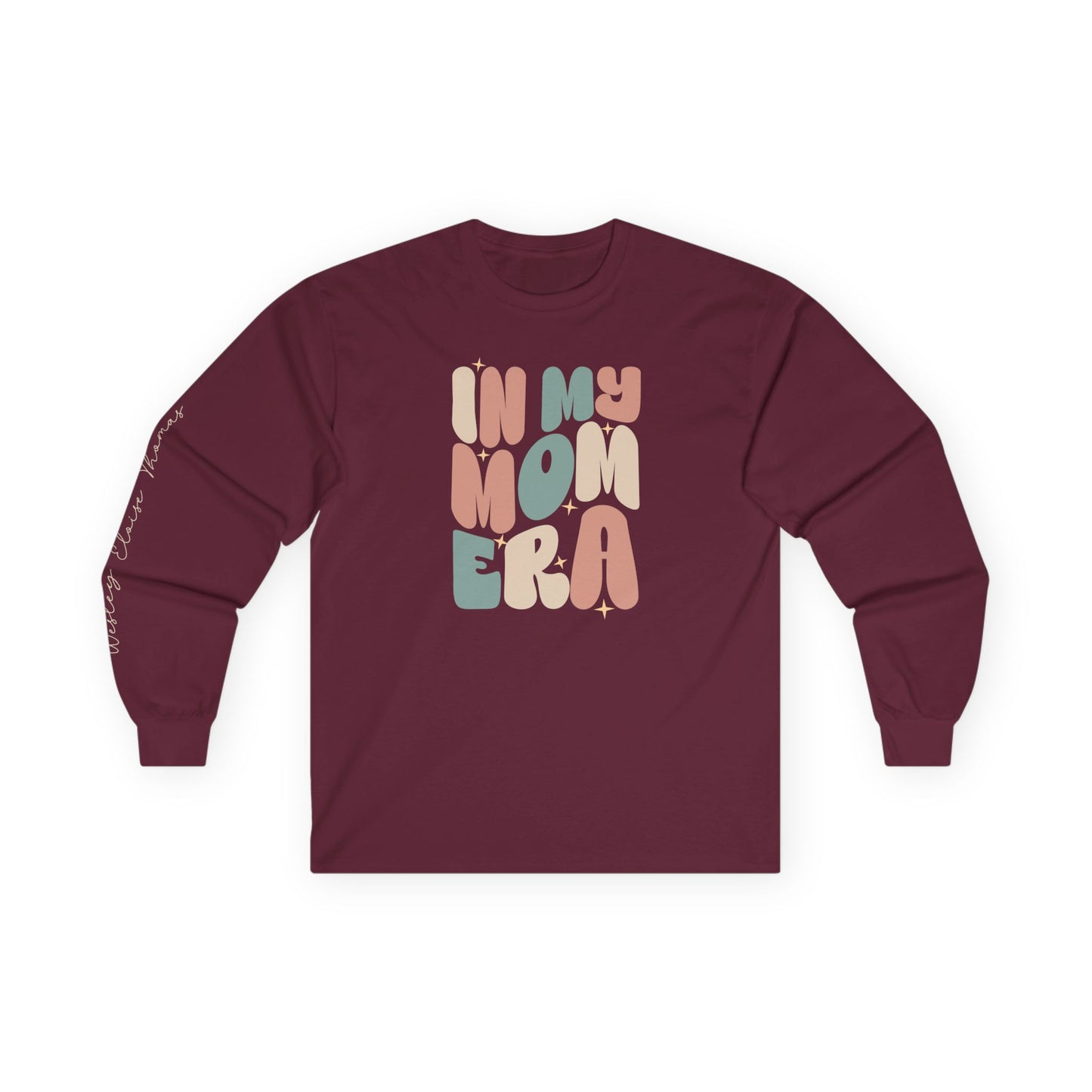 Mom Era Unisex Tee – Personalized Name Sleeve Mother’s Day Gift