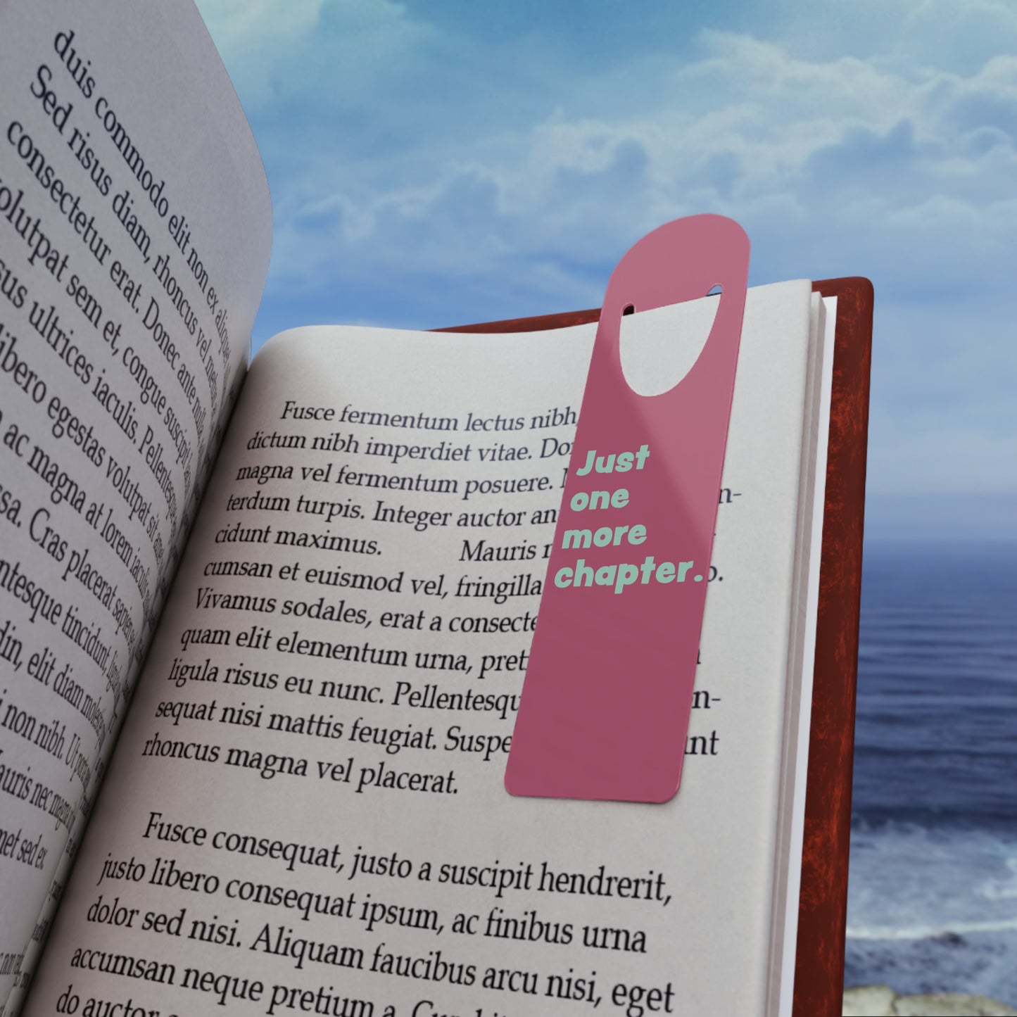 “Just one more chapter.” Funny Literary Bookmark – Gift for Book Lovers